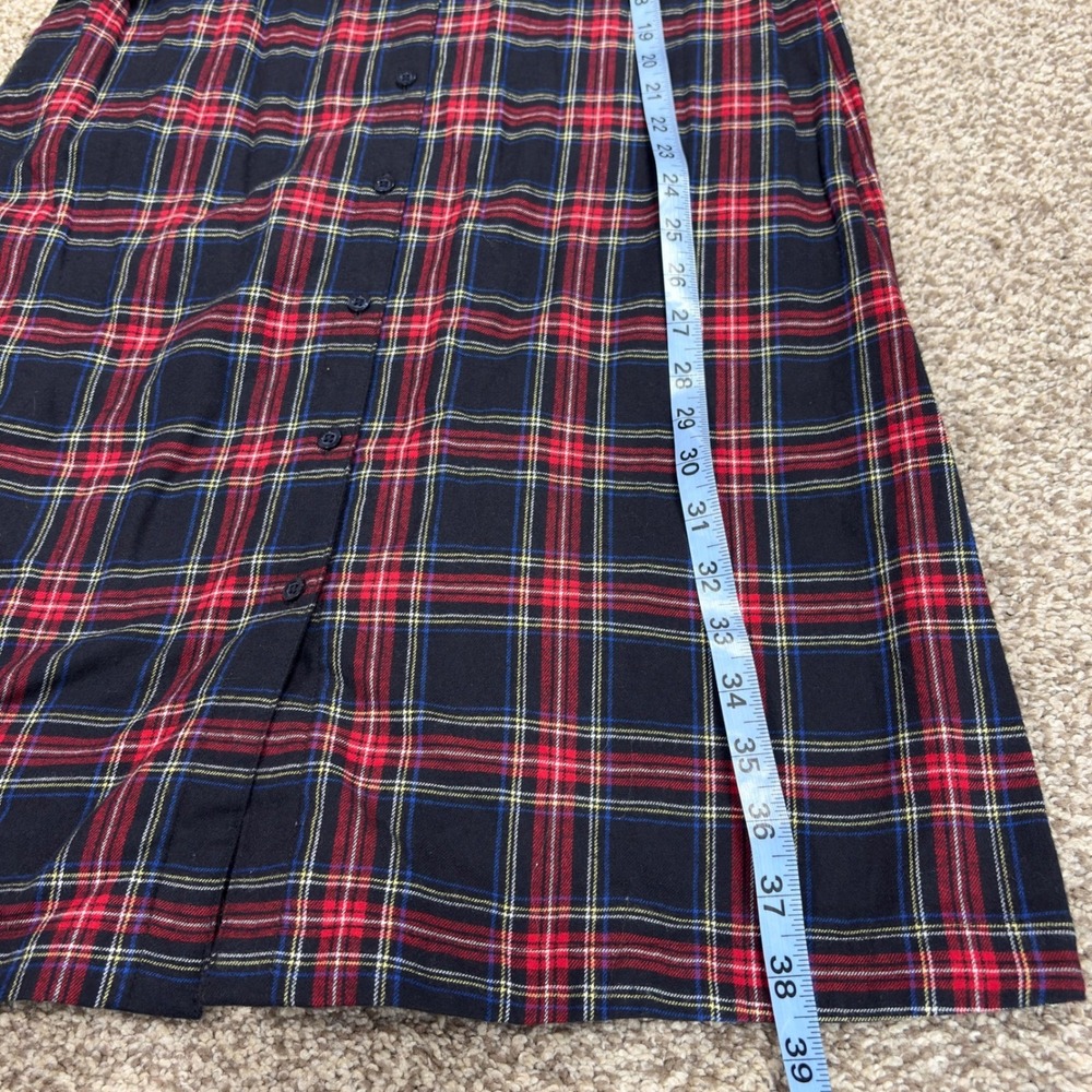 NWT Brooks Brothers Red Plaid Shirt Dress Belted Flannel Heritage Classic Sz 4 - Picture 12 of 12